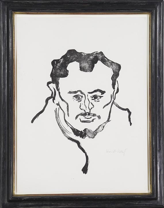 Karl Schmidt-Rottluff - Bildnis H (Erich Heckel) - Frame image