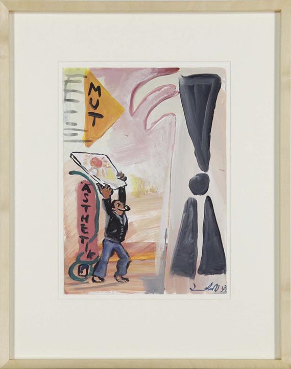 Jörg Immendorff - Mut, Ästhetik - Frame image