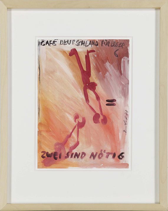 Jörg Immendorff - Café Deutschland für Leser 6 - Zwei sind nötig - Frame image
