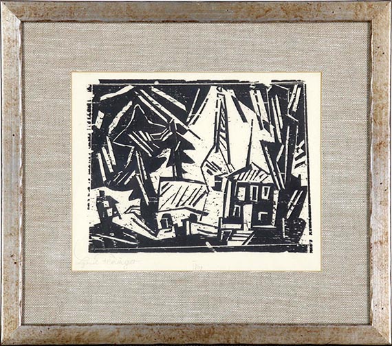 Lyonel Feininger - Dorfkirche (Village church) - Frame image