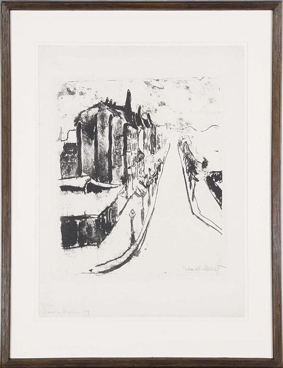 Karl Schmidt-Rottluff - Berliner Straße in Dresden - Frame image
