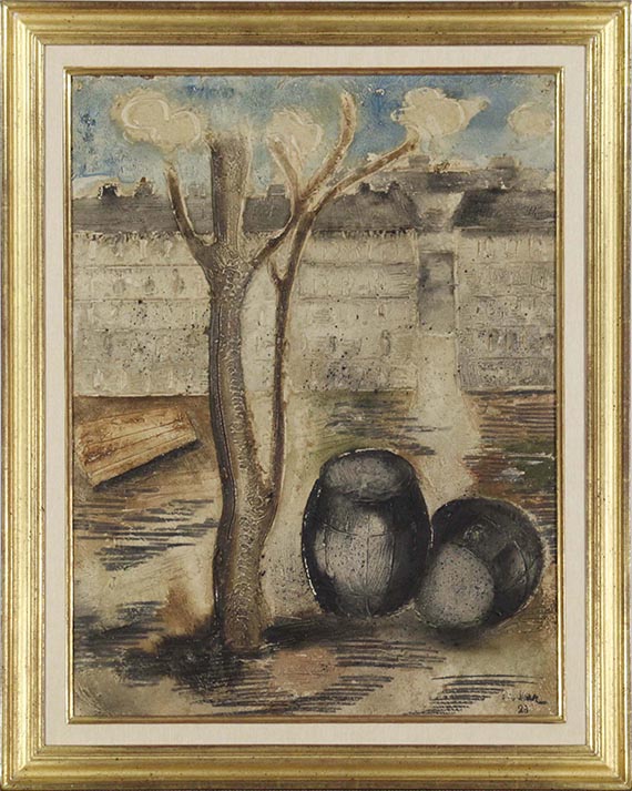 Jankel Adler - Häuser in Düsseldorf - Frame image
