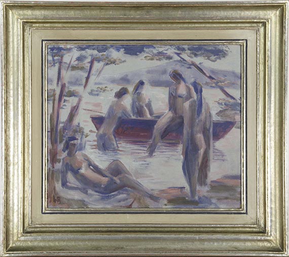 Willi Baumeister - Badende mit Kahn - Frame image