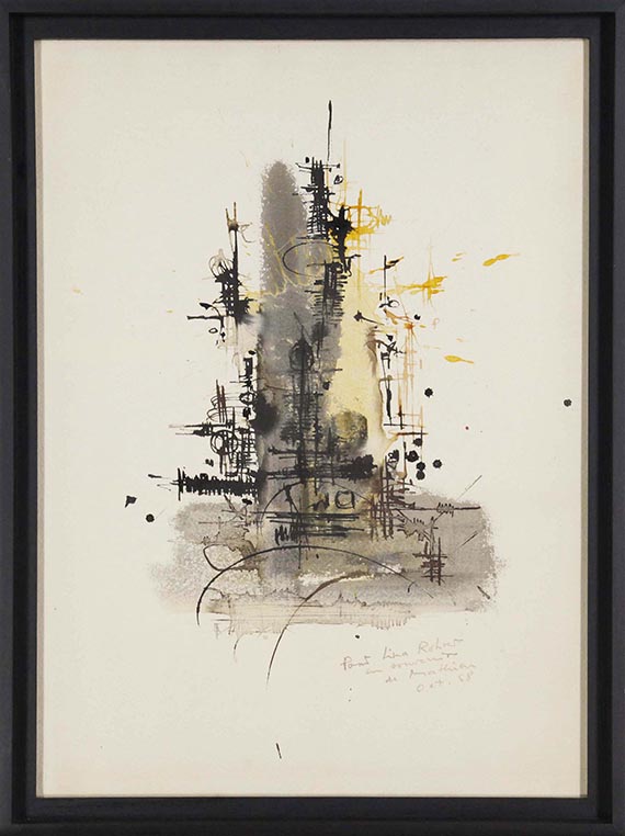 Georges Mathieu - Turm (Composition pour Lina Rohrer) - Frame image