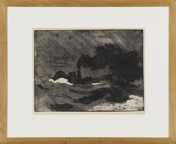 Emil Nolde - Dampfer (Groß Dunkel) - Frame image