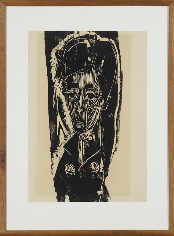Ernst Ludwig Kirchner - Dunkles Mädchen - Frame image