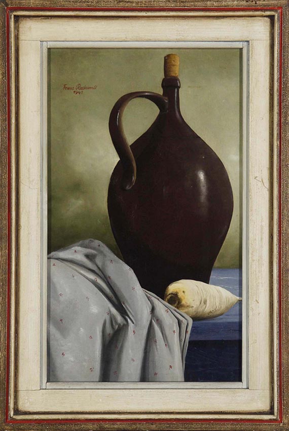 Franz Radziwill - Stillleben mit Krug und Rettich - Frame image