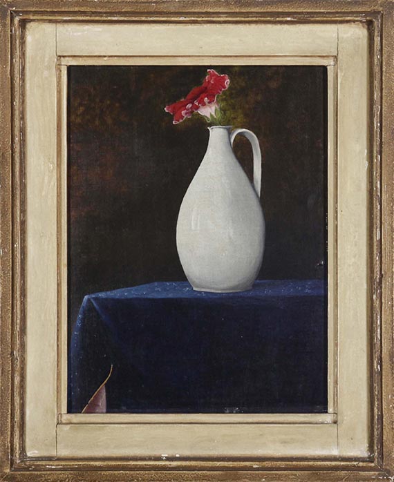 Franz Radziwill - Stilleben mit Gloxinie in weißem Krug - Frame image