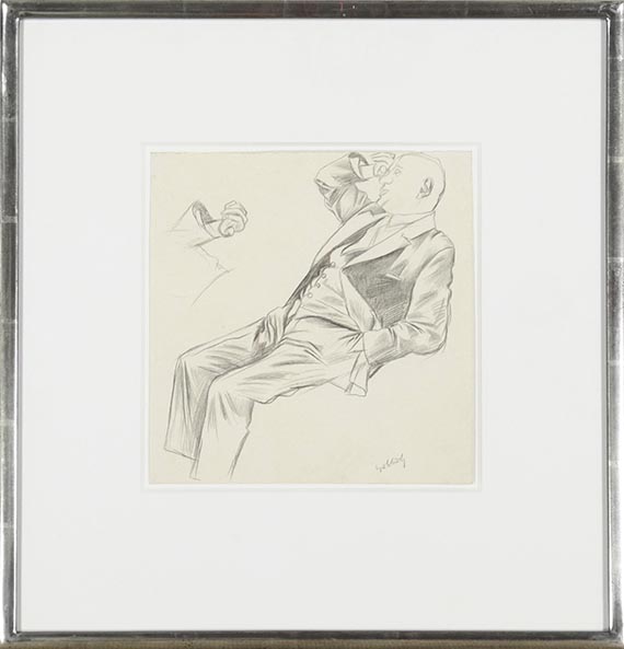 Karl Hubbuch - Bankmann - Frame image
