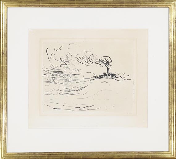 Emil Nolde - Dampfer (Groß hell) - Frame image