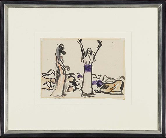 Emil Nolde - Theaterszene - Frame image