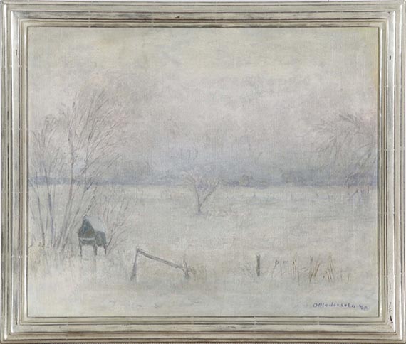 Otto Modersohn - Rauhreif bei Böhling - Frame image