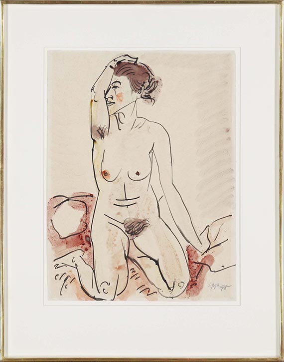 Hermann Max Pechstein - Weiblicher Akt - Frame image