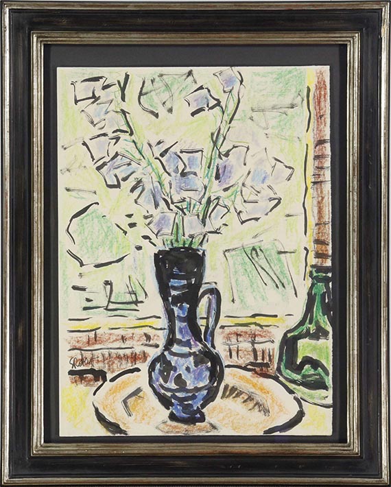 Karl Schmidt-Rottluff - Blumen in Vase - Frame image