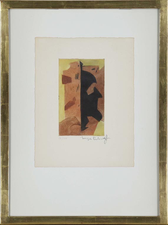 Serge Poliakoff - Composition orange - Frame image
