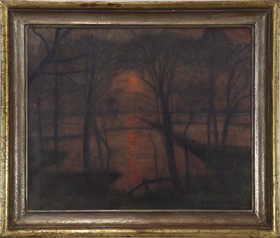 Otto Modersohn - Mondaufgang - Frame image