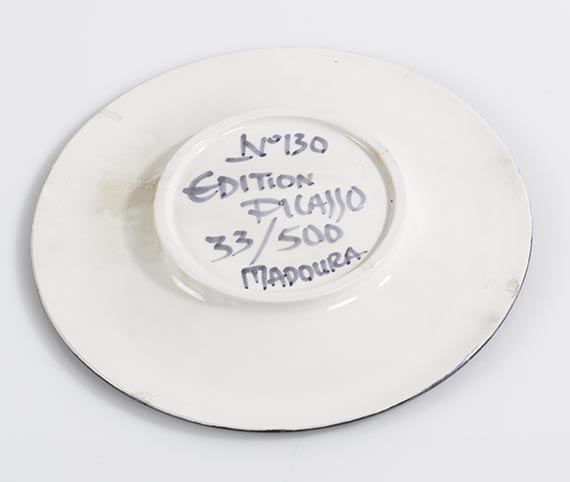 Pablo Picasso - Face no. 130 - Back side