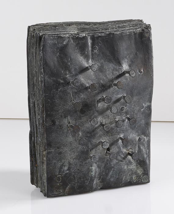 Günther Uecker - Zeitungsblock - Back side