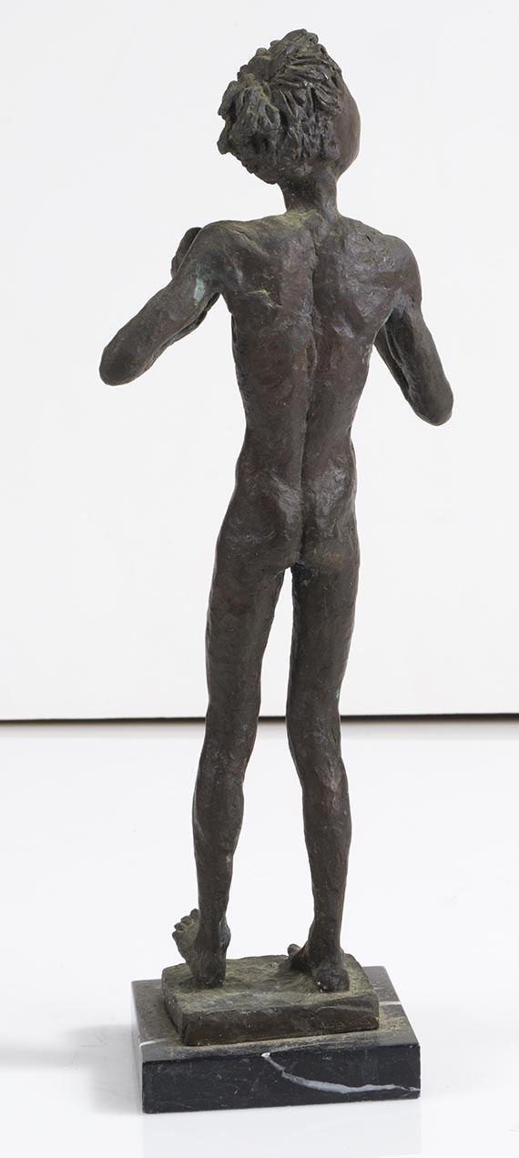 Renée Sintenis - Junge mit Panflöte - Back side