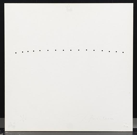 Lucio Fontana - Teatrino (schwarz I) - Back side