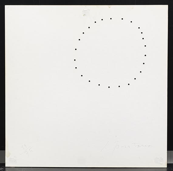 Lucio Fontana - Teatrino (schwarz II) - Back side