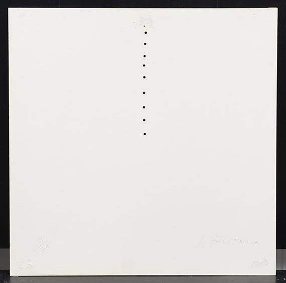 Lucio Fontana - Teatrino (rot) - Back side