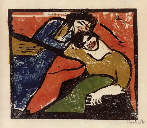 Erich Heckel - Zwei ruhende Frauen