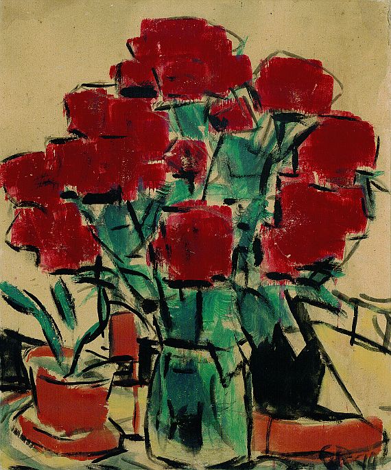 Christian Rohlfs - Rote Blüten