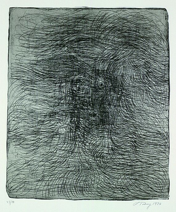 Mark Tobey - 2 Bll.: Face. Composition