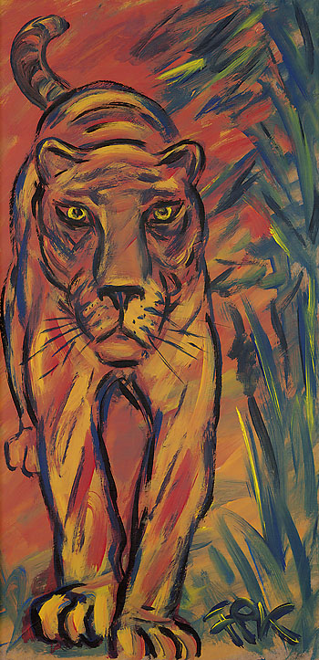 Felix Samuel Pfefferkorn - Wild Cat Standing