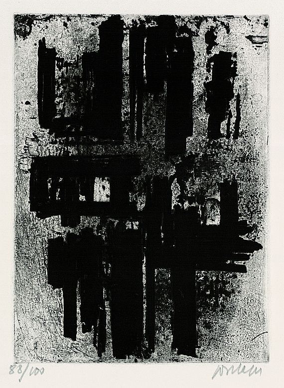 Pierre Soulages - Eau-forte no 4