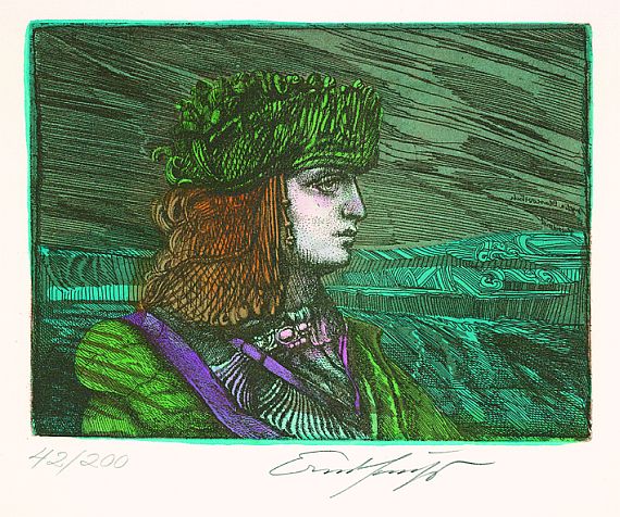 Ernst Fuchs - 5 Bll. in: Hommage à Richard Wagner