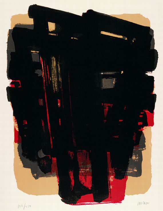 Pierre Soulages - Lithographie No. 8