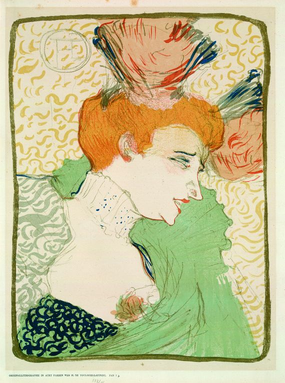 Henri de Toulouse-Lautrec - Mademoiselle Marcelle Lender, en buste