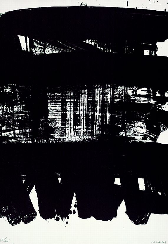 Pierre Soulages - Lithographie No. 21