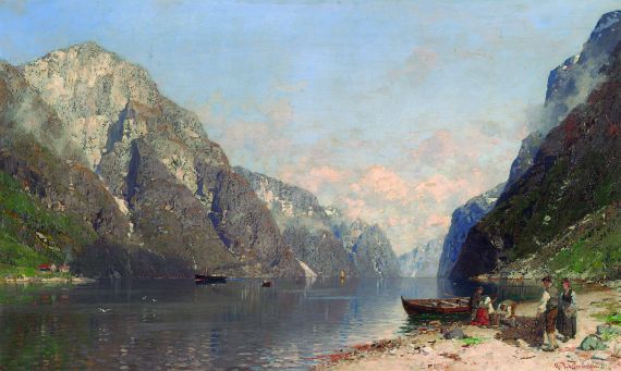 Georg Anton Rasmussen - Norwegische Fjordlandschaft