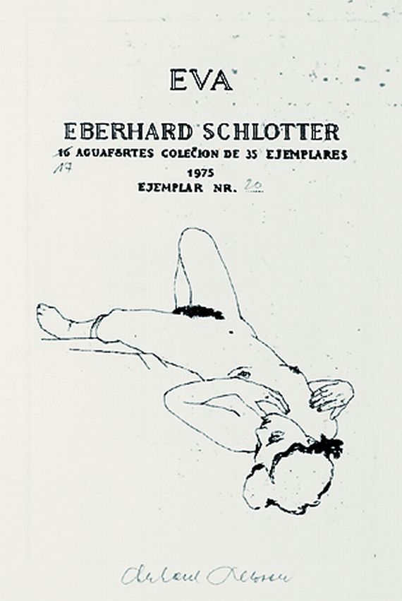 Eberhard Schlotter - 8 Bll. aus: Eva