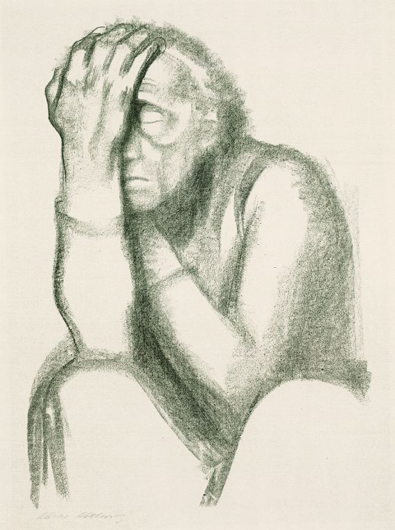 Käthe Kollwitz - Nachdenkende Frau (II. Fassung)