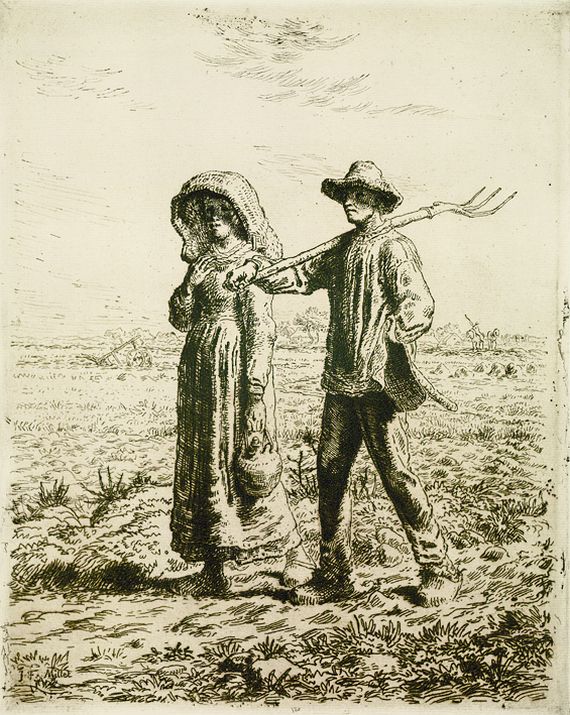 Jean Francois Millet - Le départ pour le travail