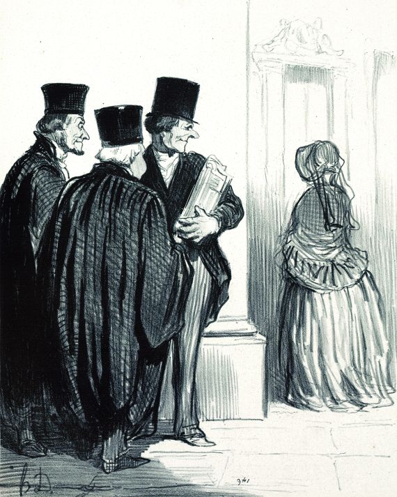 Honoré Daumier - 2 Bll. aus: Les Gens de Justice