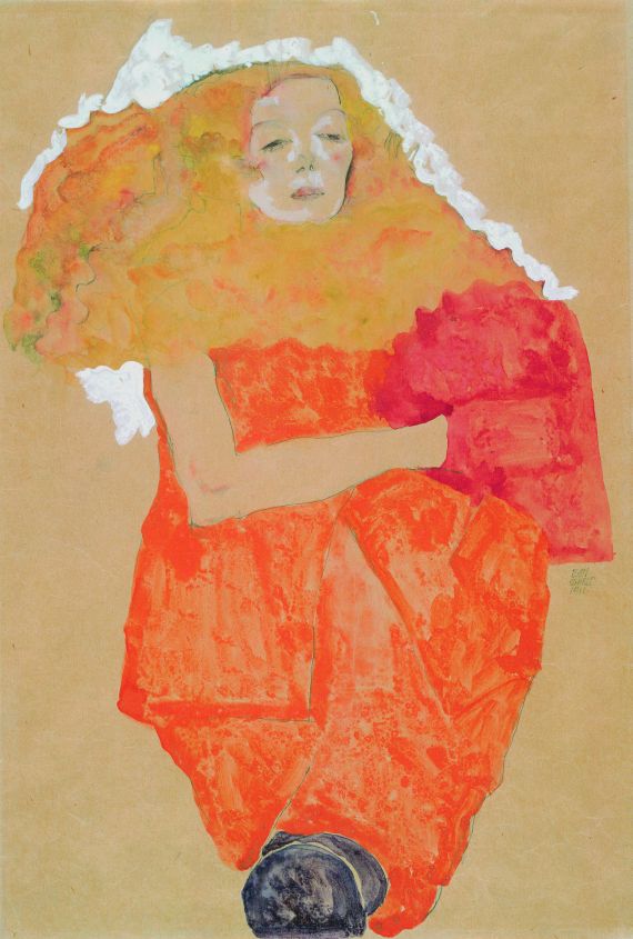 Frau mit rotem Muff,..., 1911