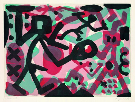 A.R. (d.i. Ralf Winkler) Penck - Figürliche Komposition