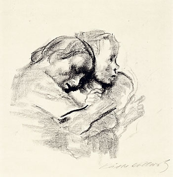 Käthe Kollwitz - Mutter, ihr Kind umarmend