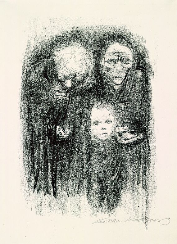 Käthe Kollwitz - Bettelnde (Wehrt dem Hunger, kauft Ernährungsgeld)