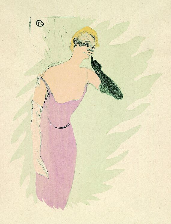 Henri de Toulouse-Lautrec - Yvette Guilbert, dans Colombine à Pierrot