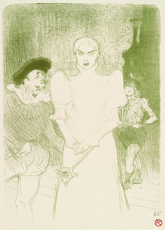 Henri de Toulouse-Lautrec - A l´Opéra, Madame Caron dans Faust