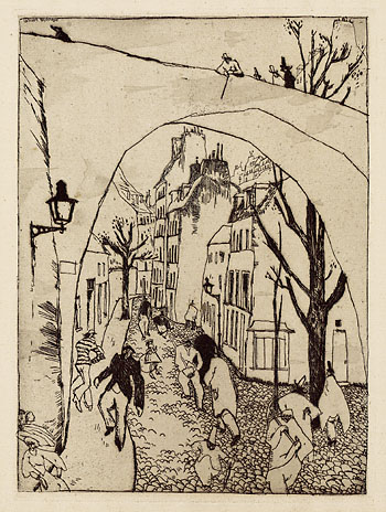 Lyonel Feininger - Die grüne Brücke (Torbogen)