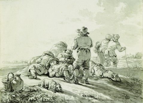 Abraham von Strij - Rastende Feldarbeiter