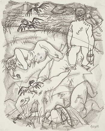 George Grosz - Zu "Rachilde", Der Liebessturm