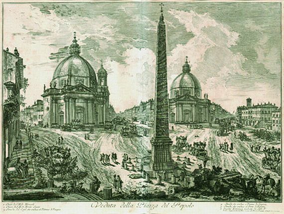 Giovanni Battista Piranesi - Veduta della Piazza del Popolo